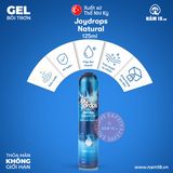 Gel Bôi Trơn Joydrops Natural chính hãng - gốc nước không dính rít, dịu nhẹ an toàn cho da, dễ rửa sạch - giao hàng che tên kín đáo