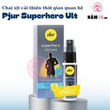 Chai Xịt Kéo Dài Thời Gian Pjur Superhero Ultimate chính hãng - thấm nhanh không nhờn rít, dùng trước khi quan hệ, nhỏ gọn dễ mang theo - giao hàng che tên kín đáo