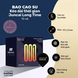 Bao Cao Su Kéo Dài Thời Gian Juncai Long Time chính hãng - siêu mỏng, có gai nổi, hỗ trợ kéo dài - giao hàng che tên kín đáo