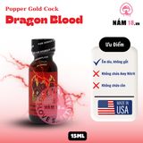 Popper Golden Cock Dragon Blood chính hãng - hàng chuẩn nhập khẩu, nắp kín không bay hơi, dùng được nhiều lần - giao hàng che tên kín đáo