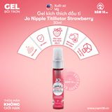 Gel Kích Thích Đầu Ti Jo Nipple Titillator Strawberry chính hãng - dung tích 30ml, dịu nhẹ an toàn cho da, dễ rửa sạch - giao hàng che tên kín đáo