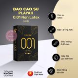 Bao Cao Su Siêu Mỏng PlayAh 0.01 Non Latex chính hãng - siêu mỏng 0.01mm, có hương thơm, ôm sát cảm giác thật - giao hàng che tên kín đáo