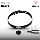 Vòng Cổ Da Heart chính hãng - chất liệu an toàn cho da, dễ vệ sinh, êm ái khi dùng - giao hàng che tên kín đáo