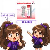 Đôn Dên Meleon Single Shock Rung Đầu Chống Tuột chính hãng - chất liệu an toàn cho da, dễ vệ sinh, êm ái khi dùng - giao hàng che tên kín đáo