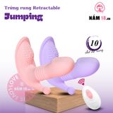 Trứng Rung Retractable Jumping 3in1 chính hãng - chất liệu an toàn cho da, dễ vệ sinh, êm ái khi dùng - giao hàng che tên kín đáo
