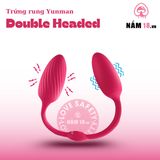 Trứng Rung Yunman Double Headed chính hãng - chất liệu an toàn cho da, dễ vệ sinh, êm ái khi dùng - giao hàng che tên kín đáo