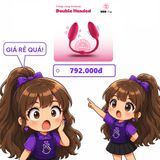 Trứng Rung Yunman Double Headed chính hãng - chất liệu an toàn cho da, dễ vệ sinh, êm ái khi dùng - giao hàng che tên kín đáo