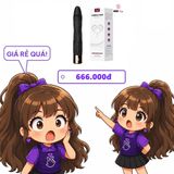 Dương Vật Giả Soft Vibrator Has Love chính hãng - sạc USB, rung êm không tiếng động, chống nước - giao hàng che tên kín đáo