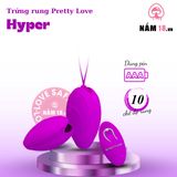 Trứng Rung Pretty Love Hyper chính hãng - chất liệu an toàn cho da, dễ vệ sinh, êm ái khi dùng - giao hàng che tên kín đáo