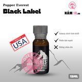 Popper Everet Black Label chính hãng - chai 15ml, hàng chuẩn nhập khẩu, nắp kín không bay hơi - giao hàng che tên kín đáo