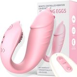 Trứng Rung Jumping Eggs 2in1 chính hãng - chất liệu an toàn cho da, dễ vệ sinh, êm ái khi dùng - giao hàng che tên kín đáo