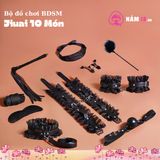 Bộ Dụng Cụ Jiuai Set 10 Món BDSM chính hãng - chất liệu an toàn cho da, dễ vệ sinh, êm ái khi dùng - giao hàng che tên kín đáo