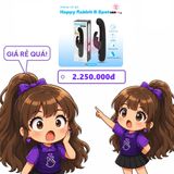 Dương Vật Giả Happy Rabbit G Spot Slim chính hãng - chất liệu an toàn cho da, dễ vệ sinh, êm ái khi dùng - giao hàng che tên kín đáo