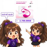 Trứng Rung Lovense Lush 2 Điều Khiển App chính hãng - chất liệu an toàn cho da, dễ vệ sinh, êm ái khi dùng - giao hàng che tên kín đáo
