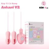 Kẹp Vú Kích Thích Đầu Ti Ankni V2 20 Chế Độ Rung chính hãng - chất liệu an toàn cho da, dễ vệ sinh, êm ái khi dùng - giao hàng che tên kín đáo
