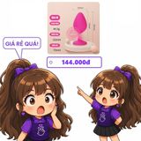 Phích Cắm Hậu Môn Silicone Đính Đá Plug2 Size M chính hãng - silicone mềm mại, chất liệu an toàn cho da, dễ vệ sinh - giao hàng che tên kín đáo