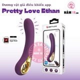 Dương Vật Giả Pretty Love Ethan Điều Khiển App chính hãng - sạc USB, silicone y tế, chất liệu an toàn cho da - giao hàng che tên kín đáo