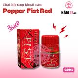 Popper Fist Red Storm chính hãng - hàng chuẩn nhập khẩu, nắp kín không bay hơi, dùng được nhiều lần - giao hàng che tên kín đáo