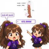 Dương Vật Dính Tường Juiai Gai Nổi Có Bìu Size S chính hãng - sạc USB, silicone mềm mại, chất liệu an toàn cho da - giao hàng che tên kín đáo