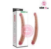 Dương Vật Giả Lovetoy Double Dildo 2 Đầu Dành Cho Les chính hãng - sạc USB, silicone mềm mại, chất liệu an toàn cho da - giao hàng che tên kín đáo