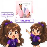 Trứng Rung Sagan 12 Chế Độ Rung chính hãng - chất liệu an toàn cho da, dễ vệ sinh, êm ái khi dùng - giao hàng che tên kín đáo