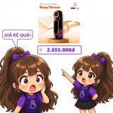 Âm Đạo Giả Deep Throat Sục 10 chính hãng - 10 chế độ rung, chất liệu an toàn cho da, dễ vệ sinh - giao hàng che tên kín đáo