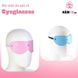Bịt Mắt Da Eyeglasses chính hãng - chất liệu an toàn cho da, dễ vệ sinh, êm ái khi dùng - giao hàng che tên kín đáo