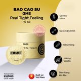 Bao Cao Su Ome Real Tight Feeling Cảm Giác Nóng Lạnh chính hãng - siêu mỏng, có hương thơm, ôm sát cảm giác thật - giao hàng che tên kín đáo