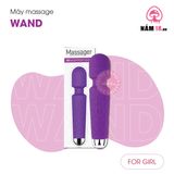 Chày Rung Kích Thích Điểm G Wand 28 Chế Độ Rung chính hãng - sạc USB, rung êm không tiếng động, chống nước - giao hàng che tên kín đáo
