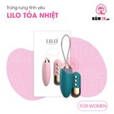 Trứng Rung Lilo Tỏa Nhiệt 10 Chế Độ Rung chính hãng - chất liệu an toàn cho da, dễ vệ sinh, êm ái khi dùng - giao hàng che tên kín đáo