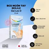 Bao Cao Su Ngón Tay Gai Beilile Les D chính hãng - có gai nổi, có hương thơm, ôm sát cảm giác thật - giao hàng che tên kín đáo