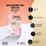 Bao Cao Su Ngón Tay Bi Beilile Les 1 chính hãng - có hương thơm, ôm sát cảm giác thật, chất liệu latex an toàn - giao hàng che tên kín đáo