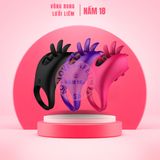 Vòng Rung Tăng Khoái Cảm Cock Ring Lưỡi Liếm chính hãng - chất liệu an toàn cho da, dễ vệ sinh, êm ái khi dùng - giao hàng che tên kín đáo