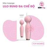 Chày Rung Kích Thích Điểm G Lilo 10 Chế Độ Rung chính hãng - chất liệu an toàn cho da, dễ vệ sinh, êm ái khi dùng - giao hàng che tên kín đáo
