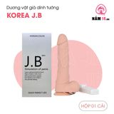 Dương Vật Dính Tường Korean J.B Rung Mạnh chính hãng - sạc USB, silicone cao cấp, chất liệu an toàn cho da - giao hàng che tên kín đáo