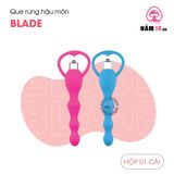 Que Rung Hậu Môn Blade Rung Đa Chế Độ chính hãng - sạc USB, silicone mềm mại, chất liệu an toàn cho da - giao hàng che tên kín đáo