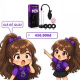 Máy Tập Tăng Kích Thước Dương Vật Penis Pump Màu Tím chính hãng - hàng chuẩn nguồn gốc rõ ràng, hạn dùng in rõ trên hộp, đóng gói kín đáo - giao hàng che tên kín đáo