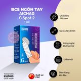 Bao Cao Su Ngón Tay Gân Gai Lớn Aichao G Spot 2 chính hãng - có gai nổi, có hương thơm, ôm sát cảm giác thật - giao hàng che tên kín đáo