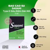 Bao Cao Su Sagami Type E Siêu Điểm Gân Nổi chính hãng - có gai nổi, có hương thơm, ôm sát cảm giác thật - giao hàng che tên kín đáo