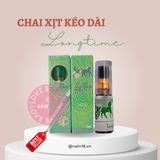 Chai Xịt Kéo Dài Thời Gian Thái Lan Longtime Chai 5ml chính hãng - thấm nhanh không nhờn rít, dùng trước khi quan hệ, nhỏ gọn dễ mang theo - giao hàng che tên kín đáo