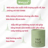 [SINH LÝ NAM] Bao Cao Su PlayAh Her Feel Ultra Thin Hộp 10 Cái (Size 52mm) Siêu Mỏng Nhiều GeL