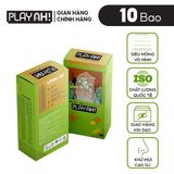 Bao Cao Su PlayAh Super Invisible Siêu Mỏng/ Nhiều Gel/ Kéo Dài Thời Gian/ Có Gai Hộp 10 size 52mm