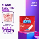 Bao cao su JUNCAI 003 Feel Thin siêu mỏng ôm sát cảm giác như thật, bcs nhiều gel bôi trơn cho cuộc yêu, Hộp 3 chiếc