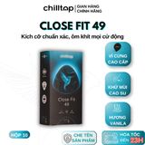 Combo 2 HỘP / 3 HỘP Bao cao su 49mm size nhỏ, Siêu mỏng, Nhiều Gel Chilltop Close Fit 49