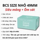 COMBO 4 Hộp Bao cao su siêu mỏng Kéo dài quan hệ  JUNCAI 001 Great Hương dâu tây mát lạnh size 55mm 10 Bcs