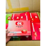 Hộp lớn 144 cái, Bao cao su OK Không mùi, Bạc Hà, Dâu- CHE TÊN SẢN PHẨM
