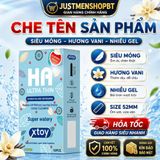 Bao cao su Ha xanh XTOY siêu mỏng, nhiều gel, yêu dài lâu, dưỡng chất Hyaluronic Acid làm se khít