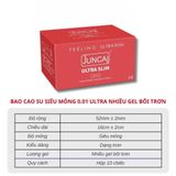 Bao cao su 001 JUNCAI bcs siêu mỏng 0.01mm gân gai size lớn, size nhỏ kéo dài quan hệ - Safehn