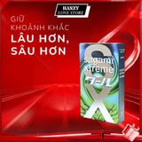 Bao cao su Sagami Spearmint siêu mỏng 0.03mm, hương bạc hà, kéo dài thời gian - Hộp 3 và 10 cái