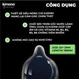 [HỎA TỐC - Che Tên] Bao cao su kimono siêu mỏng 0.01 nhiều gel bôi trơn, gân gai liti kéo dài thời gian - Hộp 12 cái